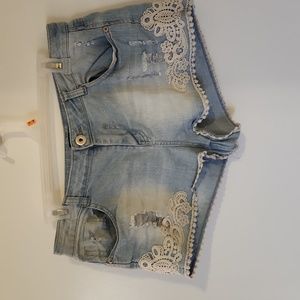 REVAMPED DENIM jean shorts
